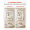 Clear LED Bathroom Mirror Cabinet with Anti-Fog, Dimmable Light and Adjustable Shelves